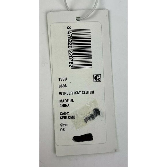 C. Wonder Ikat Clutch Bag Watercolor Kiss Lock Small Handbag Purse Brand New - Picture 3 of 6